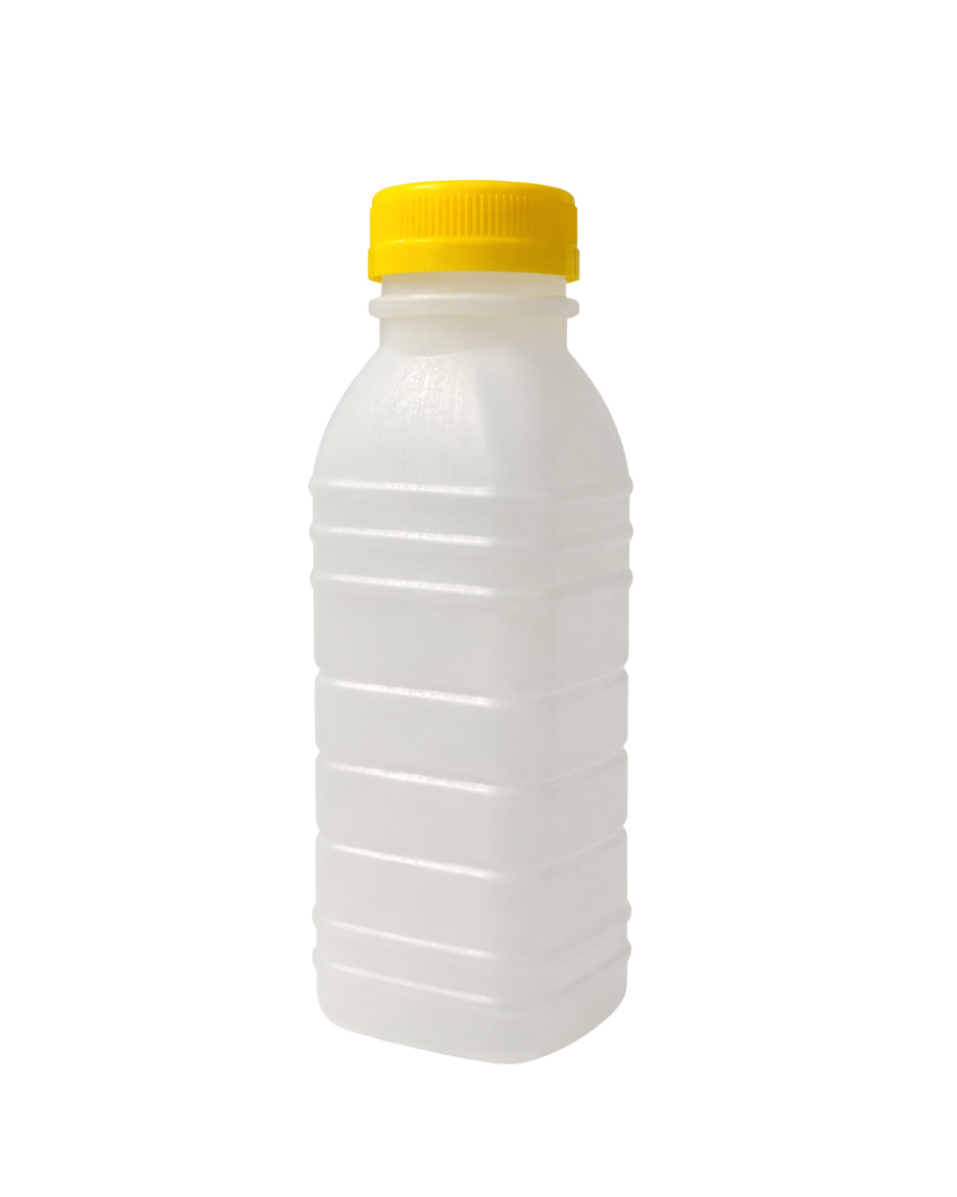 GARRAFA QUADRADA BRANCA 300ML C/TAMPA MALUGER<br>