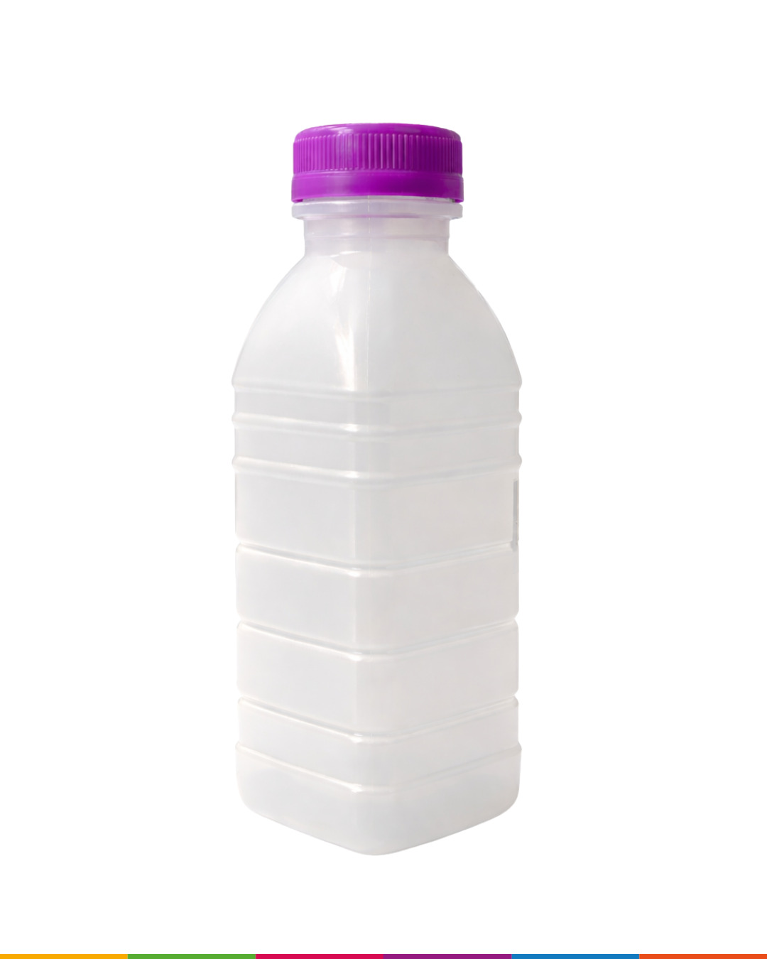 GARRAFA QUADRADA BRANCA 500ML C/TAMPA MALUGER
