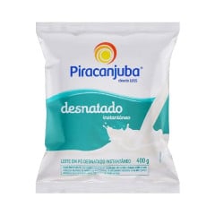 LEITE EM PO DESNATADO 0% GORD PIRACANJUBA 400G 