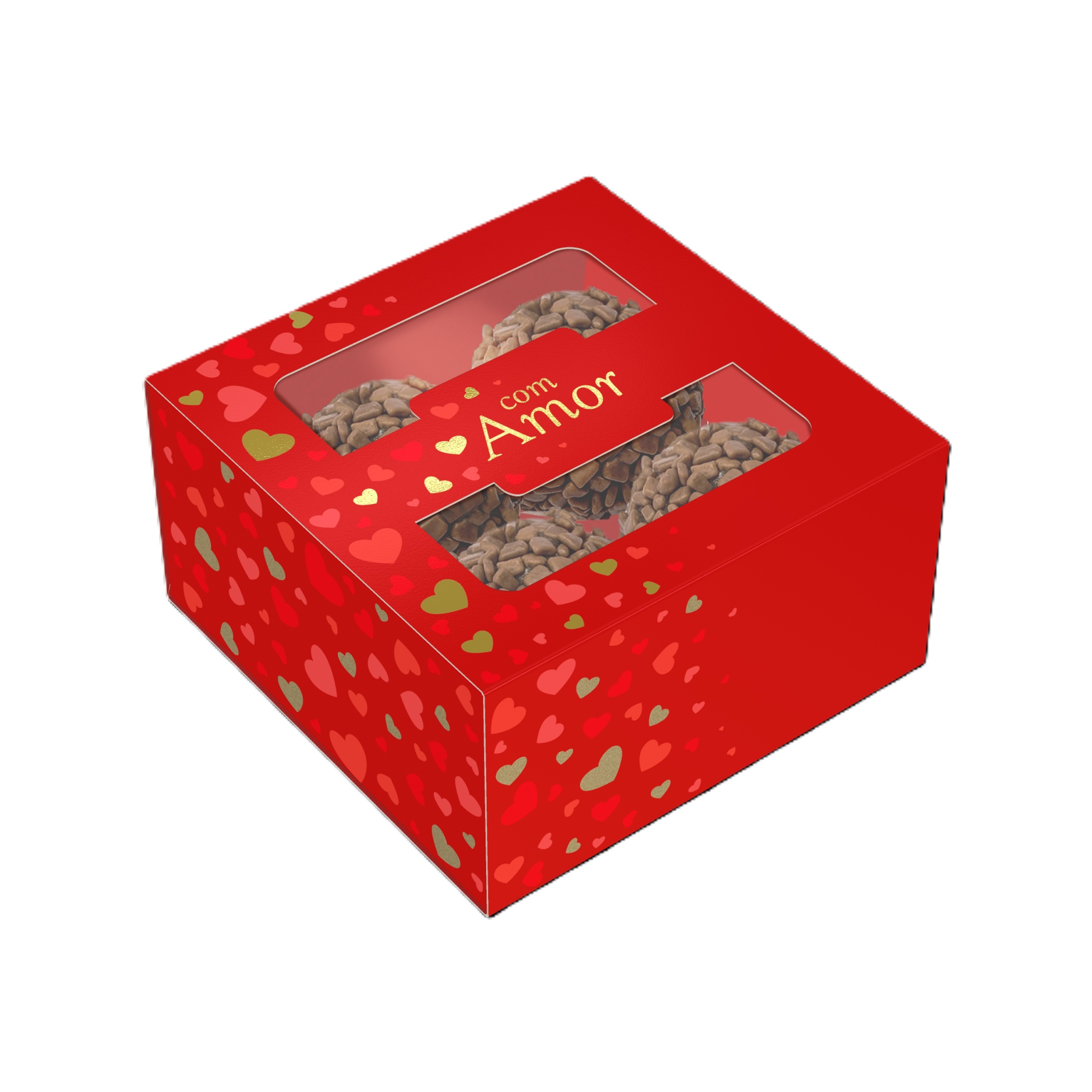 CAIXA 4 DOCES GVT VISOR AMOR CLASSIC UN IDEIA               