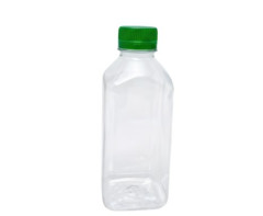 GARRAFA QUADRADA BRANCA 1000ML C/TAMPA MALUGER<br>