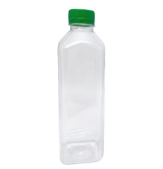 GARRAFA QUADRADA BRANCA 1000ML C/TAMPA MALUGER<br>